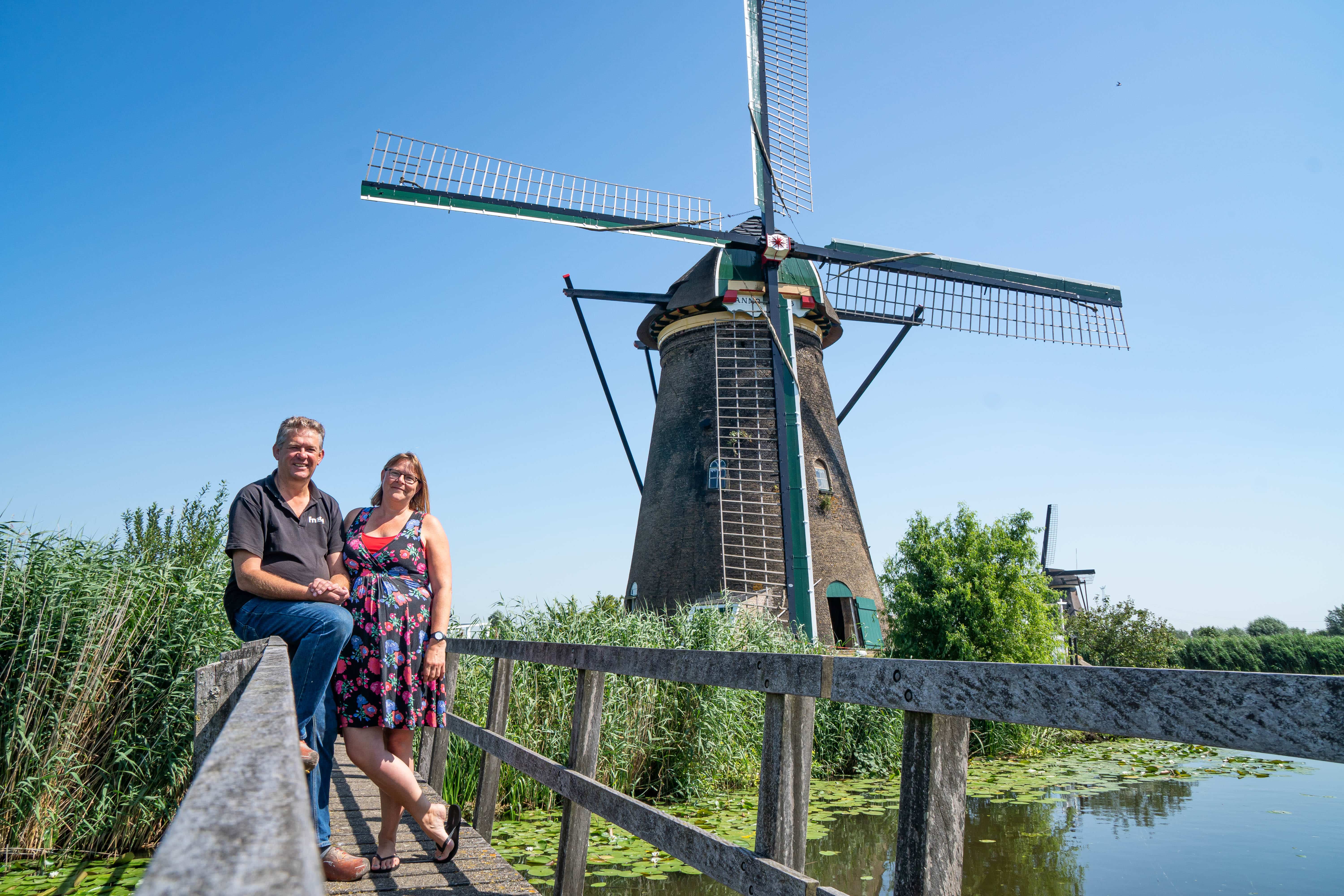Arie en Petra Hoek, bewoners van UNESCO Werelderfgoed Kinderdijk