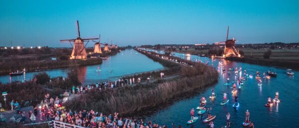 Supavond tijdens de Verlichtingsweek in Kinderdijk